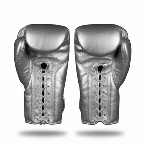 Gants de boxe en cuir à lacets avec support de poignet pour hommes adultes – Parfaits pour l'entraînement de boxe et la perfection de vos coups - Product Image 2