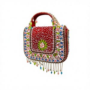 Bolso de Mano de Cuero Genuino Hecho a Mano para Mujer, Estilo Retro, Moderno, Regalo de Boda, Personalizado, con Cierre de Cremallera, Impermeable, Extraíble - Product Image 1