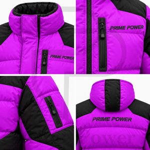 High Demand Stand Collar Puffer Jacket Custom Winter <b>Coat</b> <b>Padded</b> Bubble Outerwear Wholesale Clothing Manufacturer OEM Supplier - Product Image 3