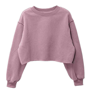 Sweat-shirts et sweats à capuche surdimensionnés pour femmes en molleton 100% coton respirant et à séchage rapide, brodés - Product Image 1