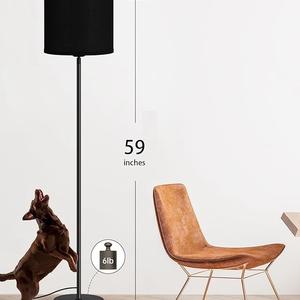 Lampe sur pied moderne en or avec base en marbre pour une décoration élégante du salon - Product Image 3