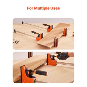 Set di 2 Morsetti Paralleli per Falegnameria da 30 Pollici ad Alta Resistenza, Morsetto a F con Limite di Carico di 1500 Libbre per Costruzioni Più Robuste - Product Image 6