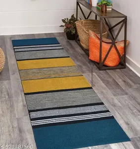 Alfombra de Yoga y Meditación Multicolor de 6mm, de Algodón Orgánico, Antideslizante y Ecológica, para Uso en Interiores y Exteriores - Product Image 2