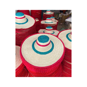 Sombrero Panamá de ala ancha tejido a mano con bordado vietnamita de algas marinas y logotipo personalizado, unisex, para todas las estaciones, ideal para promociones. - Product Image 4