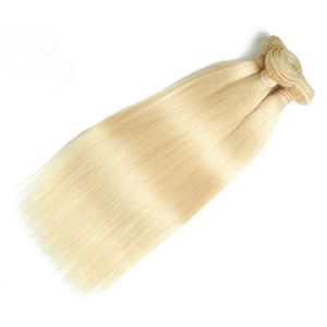 Extensiones de Cabello Humano Remy Indio Virgen a Granel, Doble Trama, Puntas Completas, Rubio Liso - Product Image 1