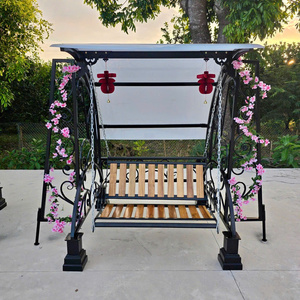 Handcrafted Wrought Iron <b>Swing</b> Luxury Iron <b>Swing</b> Chair for <b>Patio</b> Garden Courtyard and Resort Decoration Projects - Product Image 1