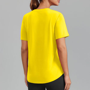 Easy Move Women Gym T Shirt Top Active Motion Clothing Flexible Workout Gear For Ladies <b>Comfortable</b> Training T Shirt for Women - Product Image 2