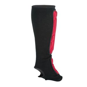 Protège-tibias tactiques noirs personnalisés et durables avec sangle élastique, logo, protection sportive pour adultes, protège-jambes et chauffe-jambes - Product Image 3