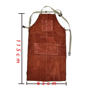 Tabliers de soudure en cuir fendu robustes, ignifuges et de sécurité, sur mesure, pour travaux exigeants et fiables - Product Image 4