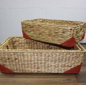 Nuevo diseño de cestas de almacenamiento de jacinto de agua, organizador rectangular para la organización del hogar - Product Image 2