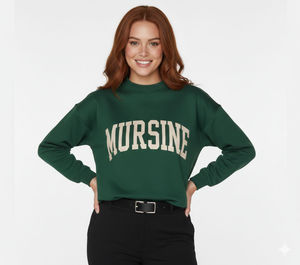 Refined Streetwear Mock Neck Sweatshirt Urban Blend Oversized <b>Layer</b> Comfort Culture High Neck <b>Top</b> Daily Heritage Mock Neck Essen - Product Image 2