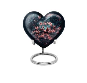 Urna Conmemorativa de Cremación de Alta Calidad en Forma de Corazón de Aluminio para Cenizas de Hombres y Mujeres, Hermosa Mini Urna Funeraria para Cenizas - Product Image 3