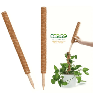 Poste de Fibra de Coco para Plantas |   Soporte para Plantas de Fibra de Coco Natural con Núcleo de Madera y Metal Flexible |   Para Plantas Trepadoras de Interior - Product Image 3