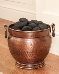 Cubo para cenizas de carbón con recubrimiento de polvo de hierro negro y pala con mango de madera para almacenamiento de cenizas en chimeneas, accesorios para hogar - Product Image 4