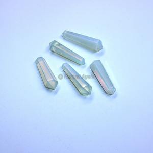 Opalite Naturelle Grande Pointe Doublement Terminée de Qualité Supérieure, Idéale pour la Guérison Énergétique et la Fabrication Artisanale - Meilleure Vente - Product Image 1