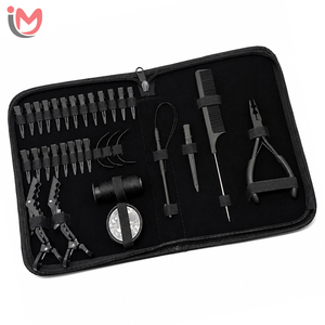 Juego de Herramientas Profesionales para Extensiones de Cabello de Alta Resistencia con Acero Inoxidable de Grado Quirúrgico para Salones, Todas las Herramientas Esenciales, Anillos Micro - Product Image 1