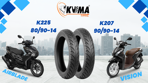 Pneu Tubeless de Scooter KUMA K207 de haute qualité bon marché nouvel état fabriqué au Vietnam enveloppe de pneu en caoutchouc naturel 12 mois - Product Image 6