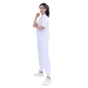 Conjunto de Uniforme para la Industria Alimentaria de Manga Corta, 100% Poliéster, Color Blanco |   Ropa de Trabajo Personalizada de Fábrica OEM - Product Image 4