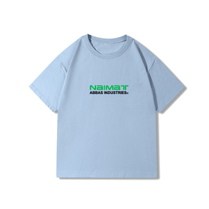 Camiseta de Manga Corta Negra para Hombre, 100% Algodón Grueso de Primera Calidad, Corte Ajustado, Dobladillo Acanalado, Estilo Urbano, Tejido Naimat Abbas - Product Image 1