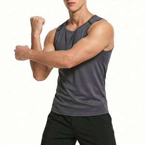 Bespoke Wholesale Custom Own Brand All Season Men's Tank <b>Tops</b> Gym Workout Sports Fitness Soft Spandex Polyester Tank <b>Tops</b> - Product Image 3