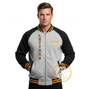 Veste universitaire personnalisée en molleton de coton tricoté brodé, haute qualité, respirante, Alpha |   Vestes Phi - Product Image 1