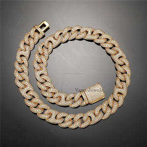 Collar de cadena de Plata de Ley 925 pulido alto 16MM de espesor 46CM 18 pulgadas de longitud joyería Unisex audaz para aspecto de ropa informal estilo Hip Hop - Product Image 6