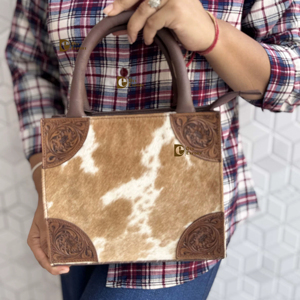 Bolso de Hombro de Cuero Vacuno de Última Moda 2026, Bolso de Mano Hecho a Mano de Cuero Auténtico Estilo Bohemio Vintage - Product Image 1