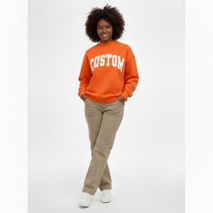 Comprar Suéter de Punto Oversize para Mujer, Cuello Simulado, Estilo Casual, Transpirable, Forrado, ODM, Estilo Urbano, Cómodo, Otoño-Invierno - Product Image 1