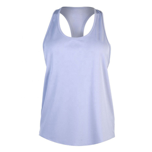 Camisetas sin mangas transpirables y ligeras de cuello en U, lisas, para gimnasio, estilo racerback, en oferta, para mujer - Product Image 6