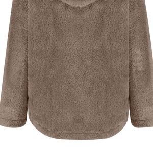 Premium <b>Sherpa</b> Lined Hoodie for <b>Men</b> Oversized Fit Fleece Sweatshirt Custom Colors Reasonable Wholesale Price - Product Image 4