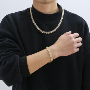 Collar de Cadena con Diamantes Engastados Personalizado, el Más Vendido, con Acabado Premium para Eventos de Moda Urbana y Estilo de Celebridades - Product Image 1
