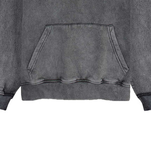 Sweat-shirts à capuche délavés en coton, coupe oversize, style streetwear décontracté, vente en gros à prix abordable, directement de l'usine - Product Image 3