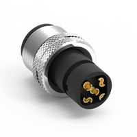 Connecteur mâle moulé Nian-Yeong WP-05M2-44 M12 à code B 5 broches avec câble, étanche IP67, 60V 1.0KV 4A, pour usage industriel