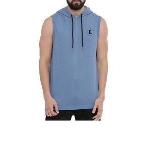 Gilet à capuche sans manches pour homme et garçon, sweat-shirt de sport imprimé avec logo, gilet de fitness, sweats à capuche pour hommes - Product Image 1