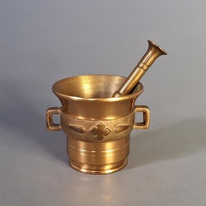 Classic Handmade Brass Mortar And Pestle Set For <b>Grinding</b> Spices Herbs Seeds And Preparing Fresh <b>Paste</b> - Product Image 4