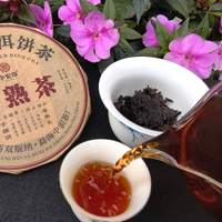 Thé Pu-erh Ripe de l'Arbre Ancien du Yunnan 357g – Thé Pu-erh Ripe Fermenté Premium en Sachet pour Cadeaux de Fêtes