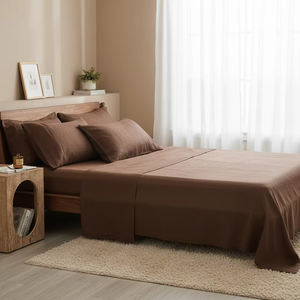 Ropa de Cama de Lino Natural 100% Puro, Juego de Sábanas Planas y Ajustables de Tela de Lino para el Hogar - Product Image 3