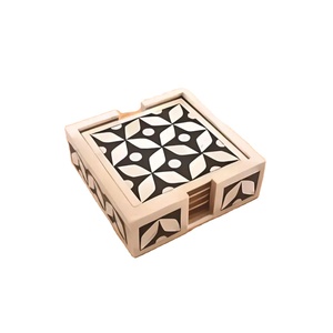 Juego de Posavasos Clásicos de Concha Natural, Hechos a Mano, con Logotipo, para Servir Bebidas de Lujo, Té, Café y Cestas de Regalo - Product Image 2