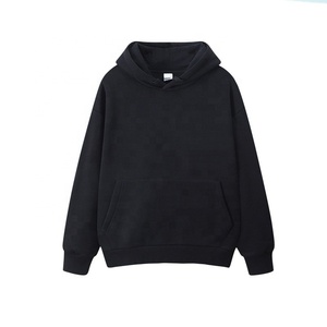 Custom Made Men's Plain Blank Heavy Pullover Hoodie With Drawstring Kangaroo Pocket Men's Hooded Pullover Customize Sweat Shirt - Product Image 5