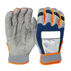 New Design Men's Leather Baseball Batting <b>Gloves</b> with UV Protection Superior Grip Lightweight Breathable Hook & Loop Closure - Product Image 4