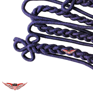 Aiguillette tressée pour officiers, cordon de cérémonie avec embout en laiton - Product Image 2