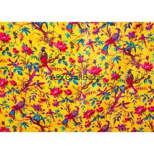 Couette Kantha en coton biologique 100% brodée, réversible, double taille, écologique, faite à la main en Inde, pour la maison, utilisable toute l'année - Product Image 2