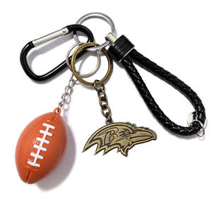 Porte-clés NFL des Steelers, 49ers, Patriots, Chiefs, Niners, badge d'équipe, Super Bowl, porte-clés pour fans de football américain, pendentif pour le jour du match, cadeau - Product Image 6