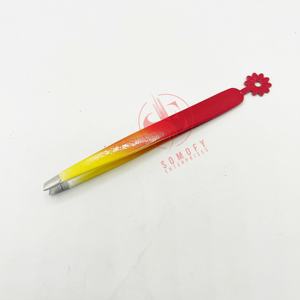 Pinces à épiler professionnelles en acier inoxydable à pointe fine, droites, pour volume, sourcils, outils de beauté, écologiques - Product Image 5