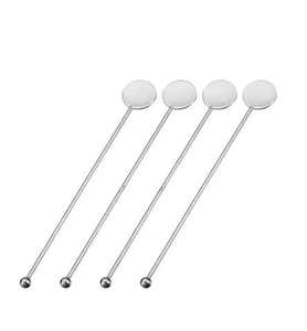 Agitateur à cocktail artisanal en acier inoxydable, manche long torsadé, réutilisable, écologique, pour cocktails de fête - Product Image 5