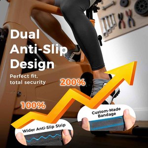 Al por mayor Manguitos para piernas lisos, de compresión y soporte, con posibilidad de impresión de logotipo personalizado, suaves, transpirables, para uso diario y recuperación - Product Image 5
