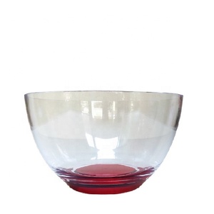 Bol à salade moderne en plastique acrylique gaufré à motif floral écologique pour une utilisation en intérieur et en extérieur - Product Image 4