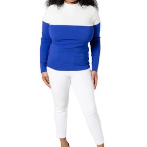 Venta al por Mayor de Artículos Personalizados de Alta Calidad con Letras Griegas Suéter de Punto con Cuello Alto para Mujer, Bordado Jacquard con Logotipo ZP, Pullover - Product Image 6