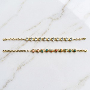 Trendy Mixed Lucky Charm Women's <b>Bracelet</b> Silver Plated Brass <b>Copper</b> Schistose Style Geometry Cute Lovers Pattern Anniversary - Product Image 6