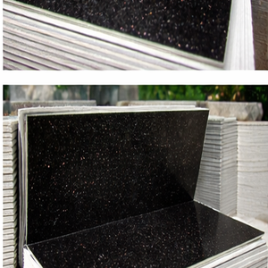 Precio Directo de Fábrica, Granito Negro Galaxy de la Mejor Calidad, Losas, Baldosas, Bloques Pulidos, Encimeras Modernas para Cocina, Villas, STONEMINES - Product Image 4